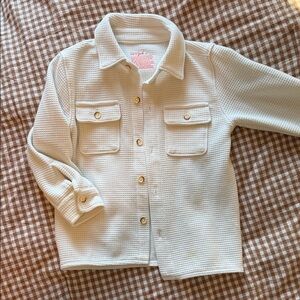 Cat & Jack Cream Button Down Kids Shirt